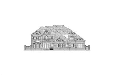 4-Bedroom, 7024 Sq Ft Luxury House Plan - 156-1166 - Front Exterior