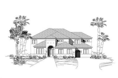 6-Bedroom, 5046 Sq Ft Luxury House Plan - 156-1175 - Front Exterior