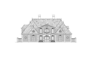 5-Bedroom, 5827 Sq Ft French House Plan - 156-1191 - Front Exterior