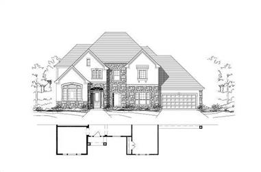 4-Bedroom, 4525 Sq Ft Luxury House Plan - 156-1205 - Front Exterior
