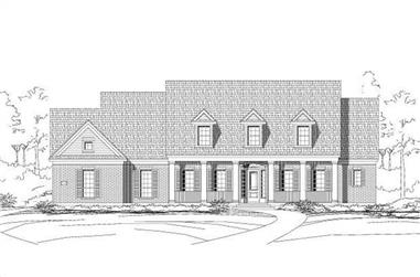 4-Bedroom, 4212 Sq Ft Luxury House Plan - 156-1209 - Front Exterior