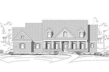 4-Bedroom, 4212 Sq Ft Luxury House Plan - 156-1211 - Front Exterior