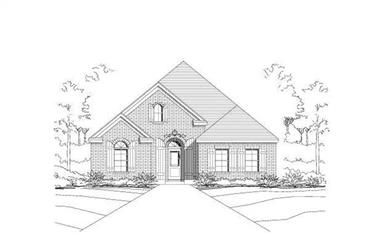 3-Bedroom, 1804 Sq Ft Ranch House Plan - 156-1219 - Front Exterior