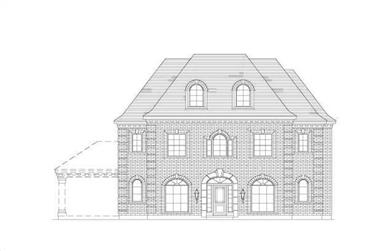 5-Bedroom, 3770 Sq Ft Luxury House Plan - 156-1235 - Front Exterior