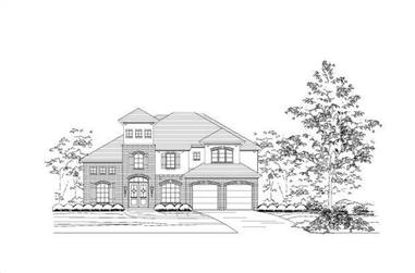 4-Bedroom, 4111 Sq Ft Luxury Home Plan - 156-1248 - Main Exterior