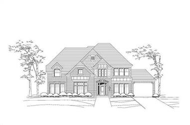 5-Bedroom, 4504 Sq Ft Luxury House Plan - 156-1250 - Front Exterior