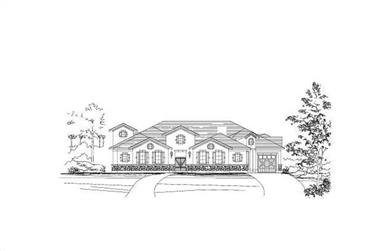 4-Bedroom, 4237 Sq Ft In-Law Suite House Plan - 156-1251 - Front Exterior