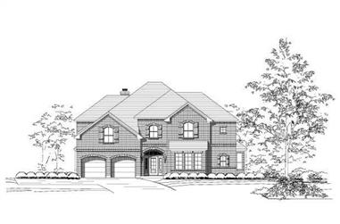 5-Bedroom, 4536 Sq Ft Luxury House Plan - 156-1263 - Front Exterior