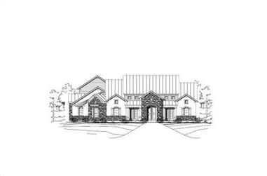 4-Bedroom, 3519 Sq Ft Country Home Plan - 156-1282 - Main Exterior