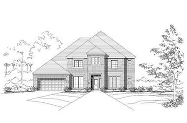 4-Bedroom, 4132 Sq Ft Luxury Home Plan - 156-1292 - Main Exterior