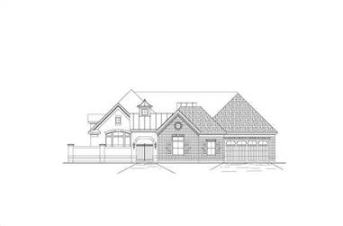 4-Bedroom, 3566 Sq Ft Luxury House Plan - 156-1295 - Front Exterior
