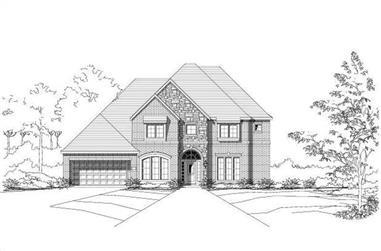 4-Bedroom, 4113 Sq Ft Luxury Home Plan - 156-1299 - Main Exterior