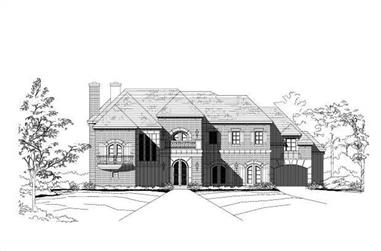 3-Bedroom, 6198 Sq Ft Country Home Plan - 156-1304 - Main Exterior
