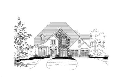 4-Bedroom, 4715 Sq Ft House Plan - 156-1345 - Front Exterior