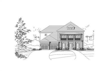 5-Bedroom, 4021 Sq Ft Colonial Home Plan - 156-1359 - Main Exterior