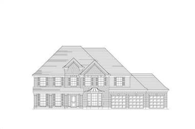 6-Bedroom, 4792 Sq Ft Luxury House Plan - 156-1369 - Front Exterior