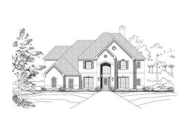 4-Bedroom, 4388 Sq Ft Luxury Home Plan - 156-1376 - Main Exterior