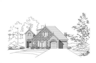 3-Bedroom, 3433 Sq Ft Country Home Plan - 156-1390 - Main Exterior