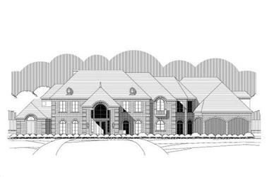 5-Bedroom, 5352 Sq Ft Luxury House Plan - 156-1412 - Front Exterior