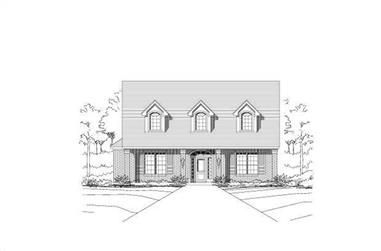 4-Bedroom, 3244 Sq Ft Traditional House Plan - 156-1425 - Front Exterior