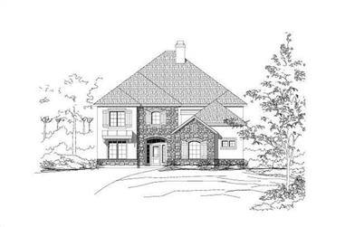4-Bedroom, 3947 Sq Ft Country Home Plan - 156-1484 - Main Exterior