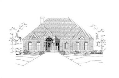 5-Bedroom, 3433 Sq Ft Luxury House Plan - 156-1498 - Front Exterior