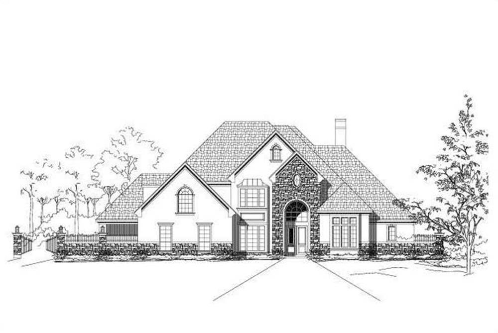 Luxury home (ThePlanCollection: Plan #156-1504)