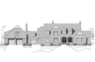 2-Bedroom, 3467 Sq Ft Luxury House Plan - 156-1506 - Front Exterior