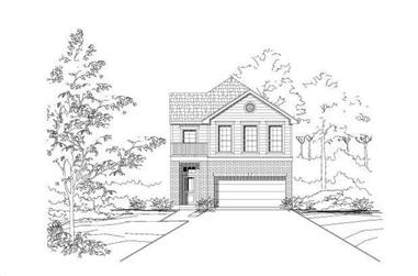 3-Bedroom, 1925 Sq Ft Multi-Level House Plan - 156-1507 - Front Exterior