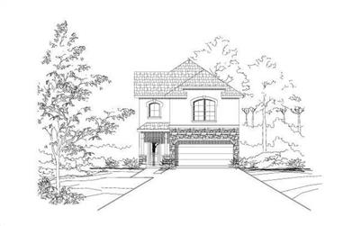 3-Bedroom, 1863 Sq Ft Multi-Level House Plan - 156-1518 - Front Exterior
