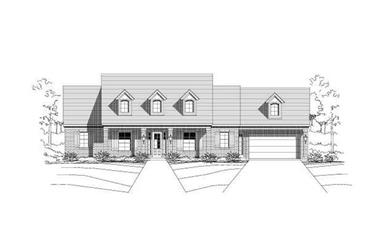 4-Bedroom, 2410 Sq Ft Ranch House Plan - 156-1520 - Front Exterior