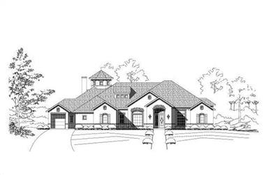 4-Bedroom, 5101 Sq Ft Country House Plan - 156-1527 - Front Exterior