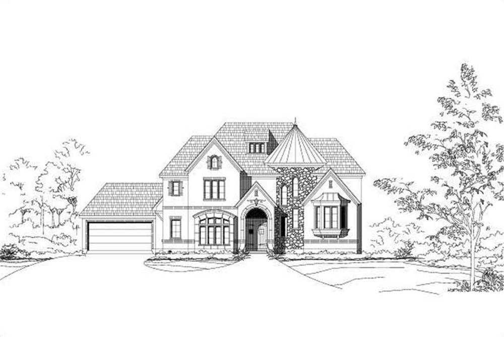 Luxury home (ThePlanCollection: Plan #156-1536)