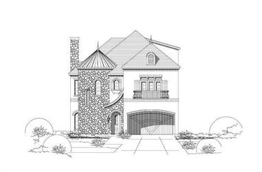 4-Bedroom, 3167 Sq Ft Tuscan Home Plan - 156-1538 - Main Exterior
