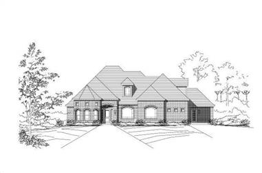 3-Bedroom, 2793 Sq Ft Ranch House Plan - 156-1539 - Front Exterior