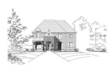 6-Bedroom, 3983 Sq Ft Luxury House Plan - 156-1546 - Front Exterior
