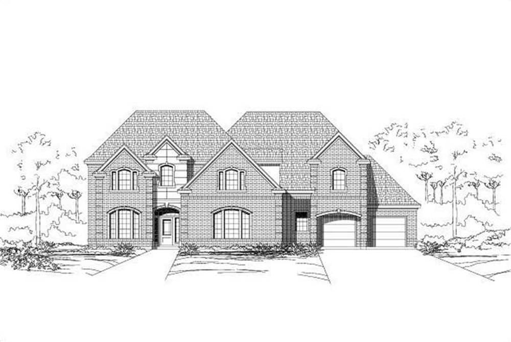 Luxury home (ThePlanCollection: Plan #156-1550)