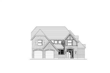 4-Bedroom, 2863 Sq Ft Traditional House Plan - 156-1557 - Front Exterior