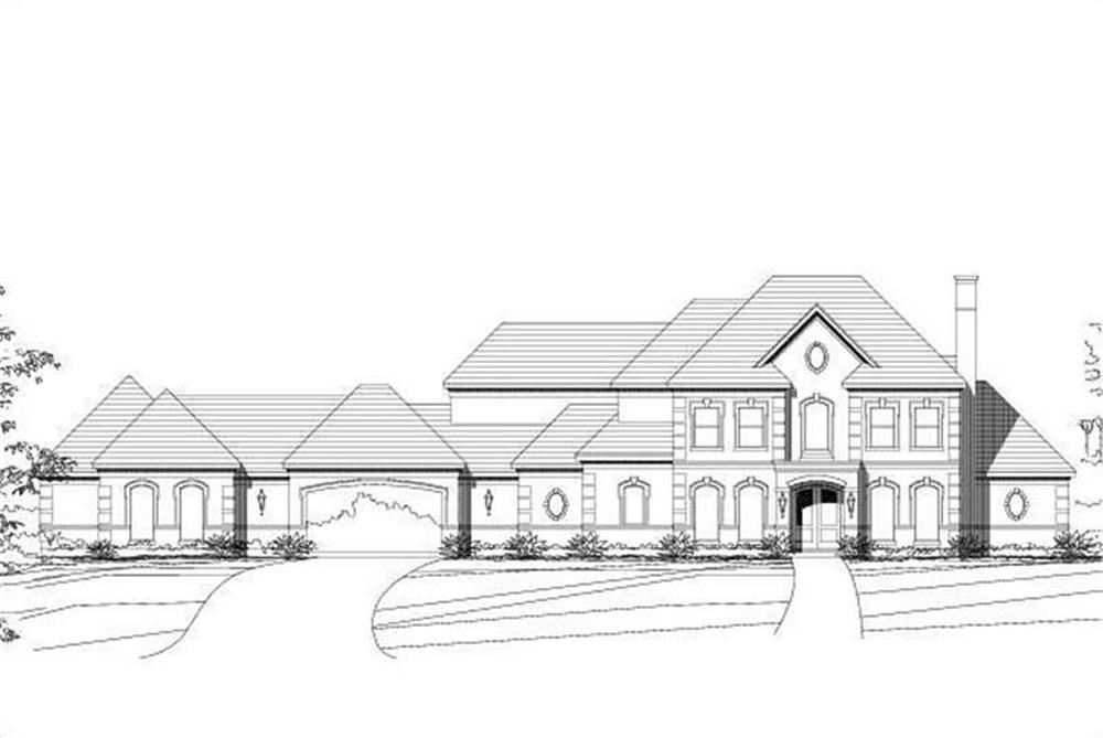 Luxury home (ThePlanCollection: Plan #156-1559)