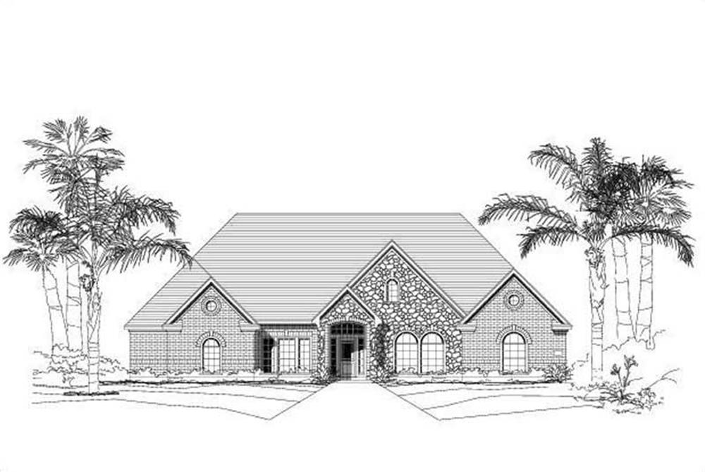Luxury home (ThePlanCollection: Plan #156-1560)