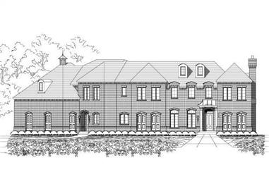 4-Bedroom, 6414 Sq Ft Luxury House Plan - 156-1561 - Front Exterior