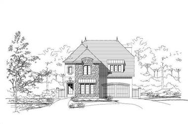 4-Bedroom, 3512 Sq Ft Country House Plan - 156-1563 - Front Exterior