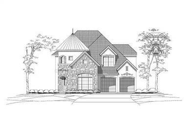 4-Bedroom, 3560 Sq Ft Tuscan Home Plan - 156-1606 - Main Exterior