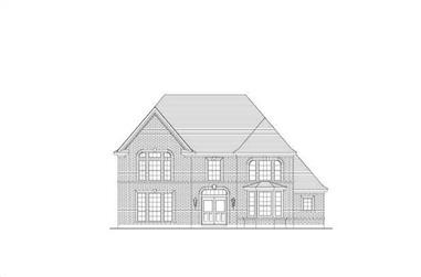 5-Bedroom, 3992 Sq Ft Luxury House Plan - 156-1609 - Front Exterior