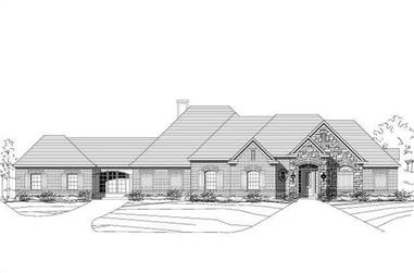 4-Bedroom, 3518 Sq Ft Country Home Plan - 156-1610 - Main Exterior