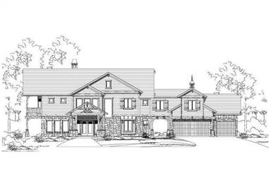 4-Bedroom, 3608 Sq Ft Country Home Plan - 156-1612 - Main Exterior