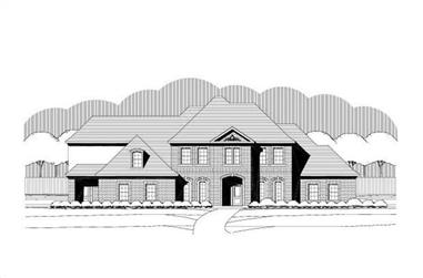 4-Bedroom, 4778 Sq Ft Luxury House Plan - 156-1626 - Front Exterior