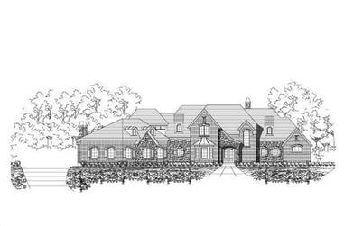 4-Bedroom, 5470 Sq Ft Country Home Plan - 156-1641 - Main Exterior