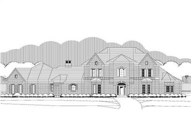 4-Bedroom, 3763 Sq Ft French Home Plan - 156-1649 - Main Exterior