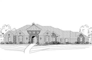 4-Bedroom, 3591 Sq Ft Luxury House Plan - 156-1650 - Front Exterior